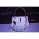 Copy Gucci New Bamboo Top Handle Bags 240242 White VS05519