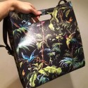 Copy Gucci Tropical Print Leather Tote Bag 414476 VS05822