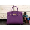 Copy Hermes Birkin 35CM 30CM Tote Bag Original Leather HB35O Purple VS09195