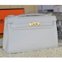 Copy Hermes MINI Kelly 22cm Tote Bag Calfskin Leather White VS01203