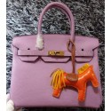 Copy Hot Hermes Birkin 30CM Tote Bags Litchi Leather H30LI Lavender VS00906