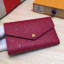 Copy Hot Louis Vuitton Monogram Empreinte Wallet Burgundy M60541 VS03980
