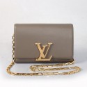 Copy Louis Vuitton Chain Louise Shoulder Bag M92465 Grey VS07949