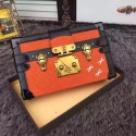 Copy Louis Vuitton Epi Leather Petite Malle M5001N Orange VS09003