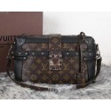 Copy Louis Vuitton Monogram Canvas PETITE MALLE M41002 Black VS04922
