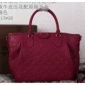 Copy Louis Vuitton Monogram Empreinte Turenne MM Bag M48814 Purple VS01449