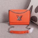 Copy Louis Vuitton Wave Epi Leather Twist MM M50380 Orange VS06081