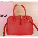 Copy miu miu Madras Goat Leather Top Handle Bag RL1122 Red VS08441