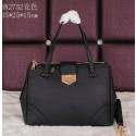 Copy Prada Grainy Leather Tote Bag BN2752 Black VS01254