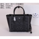 Copy Prada Original Saffiano Tote Bag BN2619E Black VS08203