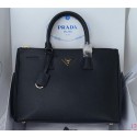 Copy Prada Saffiano Calfskin Leather Tote Bag PBN1786 Black VS01536