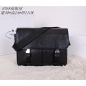 Copy Prada VA0768 Black Grainy Calf Leather Messenger Bag VS02756