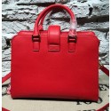 Copy Saint Laurent Cabas Smooth Leather Top Handle Bag Y27564 Red VS06478