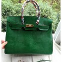 Copy Top Hermes Birkin 35CM Tote Bag Croco Leather H35CO Green VS05383
