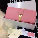 Copy YSL Chyc Travel Case Original Leather 302101 Pink VS07287