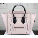 Designer Celine Luggage Mini Bag Smooth Leather Ci3308 Light Pink VS01021