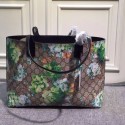 Designer Gucci Reversible GG Leather Tote Bags 368568 Geranium Green&Black VS08189