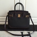 Designer Imitation Hermes Birkin 30 Tote Bag in Black Swift Leather Red Line HB1220 VS07662