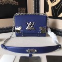 Designer Imitation Louis Vuitton Epi Leather Twist MM Blue M42364 VS06719