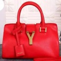Designer Imitation Yves Saint Laurent mini Cabas Chyc Bag Y3010 Red VS04751