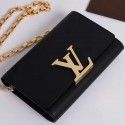 Designer Louis Vuitton Smooth Calfskin Chain Louise GM Noir M94647 VS09781