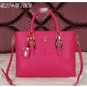 Designer Replica Prada Calfskin Leather Tote Bag BN2645 Rose VS06597