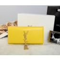 Designer Yves Saint Laurent Classic Monogramme Tassel Clutch Y311212 Yellow VS05694
