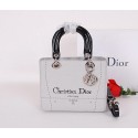 Dior Cruise 2015 Show Original Canvas Lady Dior Bag CD9926 White VS03241