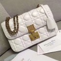 Dior Dioraddict Flap Bag In White Cannage Lambskin D240601 VS09539