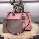 Dior Diorissimo Bag in Pink&Grey Smooth Calfskin Leather D0908 VS06255