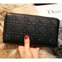 Dior Escapade Wallet in Sheepskin Leahter D1873 Black VS08463