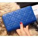 Dior Escapade Wallet in Sheepskin Leahter D1873 Blue VS07158