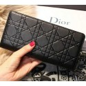 Dior Escapade Wallet in Sheepskin Leahter D1875 Black VS09779