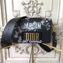 Dior J'adior Flap Bag Black with Flower Print D240608 VS07725