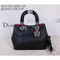 Dior mini Diorissimo Bag Smooth Leather CD0525 Black VS00236