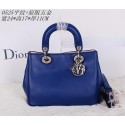 Dior mini Diorissimo Bag Smooth Leather CD0525 Blue VS08711