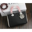 Dior mini Diorissimo Bag Snake Leather D99013 Black VS05901