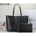 Dior Panarea Bag Rosato Canvas D99016 Black VS09582