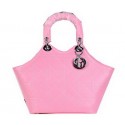 Dior Panarea Calfskin Leather Tote Bag CD6618 Pink VS01905