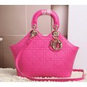 Dior Panarea Sheepskin Leather Tote Bag CD0699 Rose VS03940