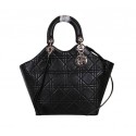 Dior Panarea Sheepskin Leather Tote Bag CD5180 Black VS03276