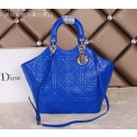Dior Panarea Sheepskin Leather Tote Bag CD5180 Royal VS00094