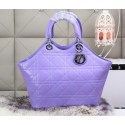 Dior Panarea Sheepskin Leather Tote Bag CD6618 Lavender VS04425