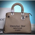 Dior Shish Tote Bag Grainy Calfskin Leather D9691 Apricot VS06633
