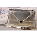 DIOR Shoulder Bag Lambskin Leather D4125 Gold VS08693
