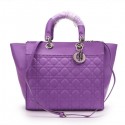 DIOR Soft Tote Bag in Sheepskin Leather CD8088 Purple VS05942