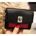 Dior Twist Rendez-Vous Wallet Smooth Calfskin M3160 Black VS06355