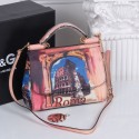 Dolce&Gabbana Medium Sicily Bag In Printed Dauphine Leather BB6003AC VS09114