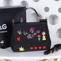 Dolce & Gabbana SICILY Bag Family Patch BB4130 Black VS08913