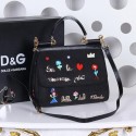 Dolce & Gabbana SICILY Bag Family Patch BB4136 Black VS09864